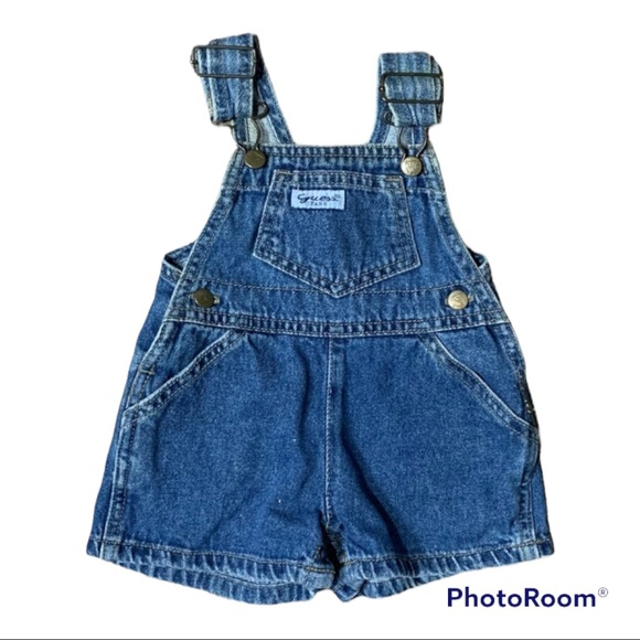 Guess Bottoms Vintage Baby Guess Overalls Size 6 Months Poshmark